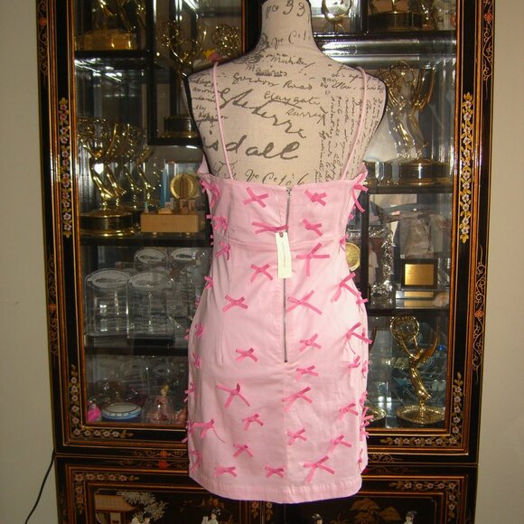 NWT MAEVE THE BRYNNE 3D PINK BOW SPAGHETTI STRAP DRESS 6 - Picture 8 of 9